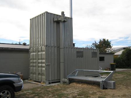 Wanaka Pool Wood Chip Boiler Shed